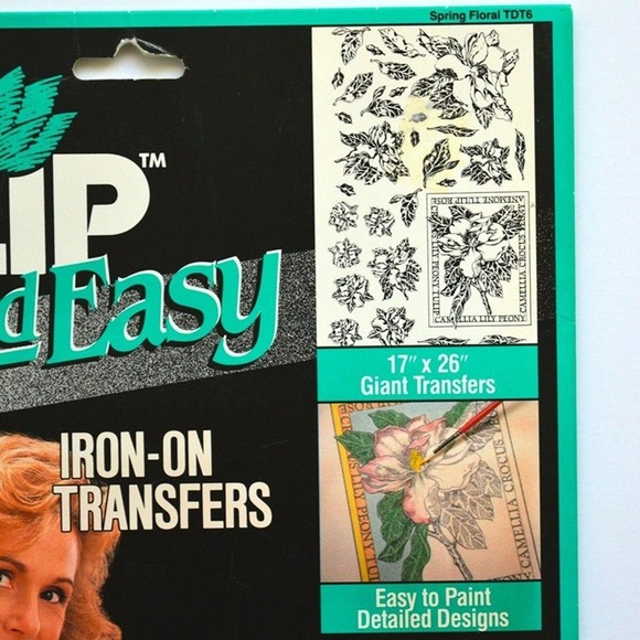 Tulip Iron On Transfers Lot 4 pks Big Easy Vegetables Fruit Rabbits Floral - Picture 11 of 12